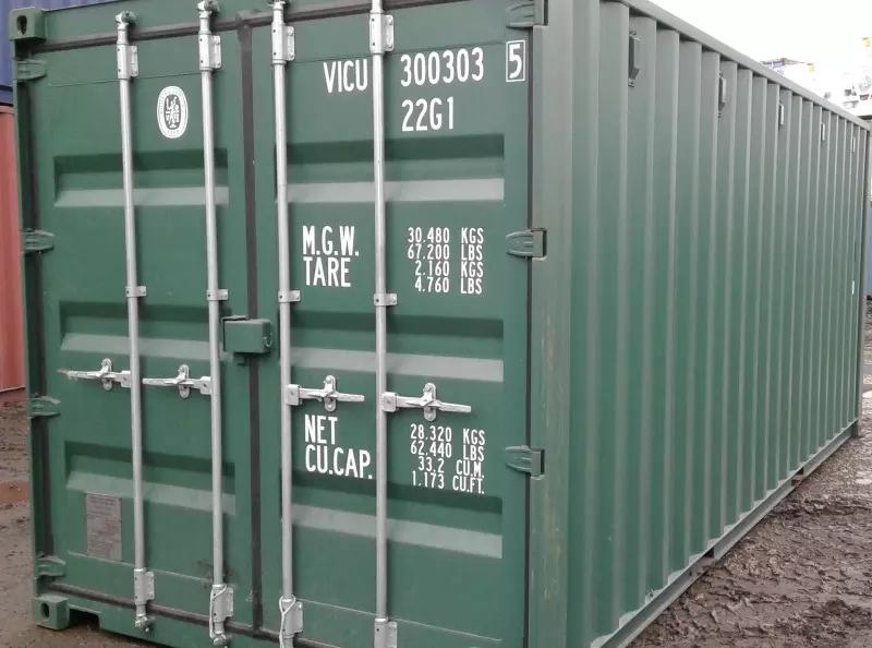 green used 20ft Storage Container
