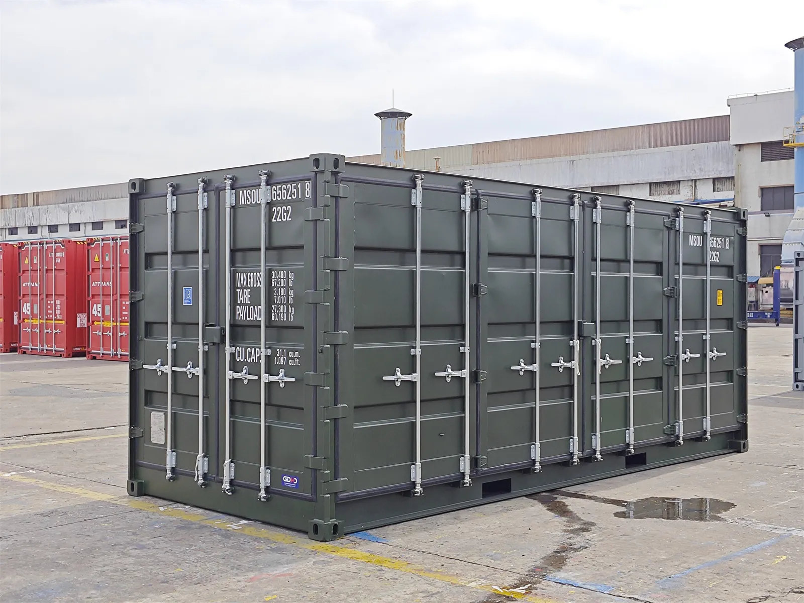 side opening shipping container